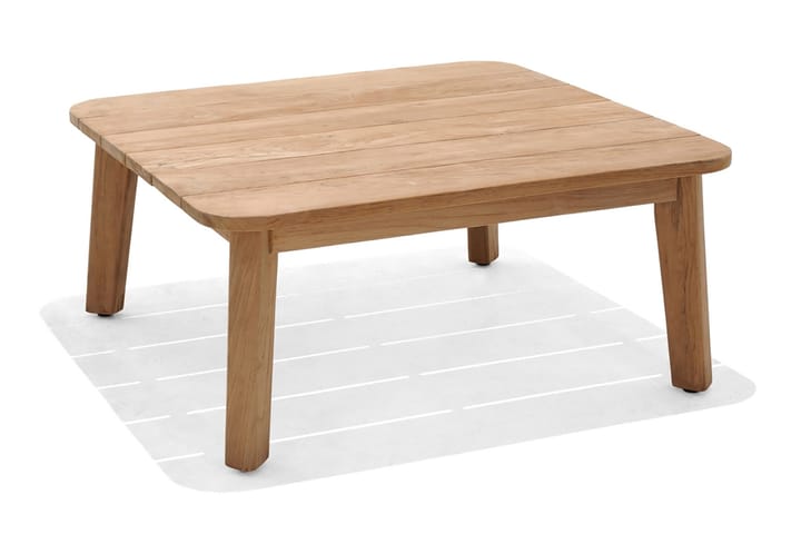BAHAMAS Cafébord 100 cm Teak - Utemöbler - Trädgårdsbord & Utebord - Cafebord