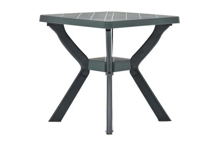 Cafébord grön 70x70x72 cm plast - Grön - Utemöbler - Trädgårdsbord & Utebord - Cafebord