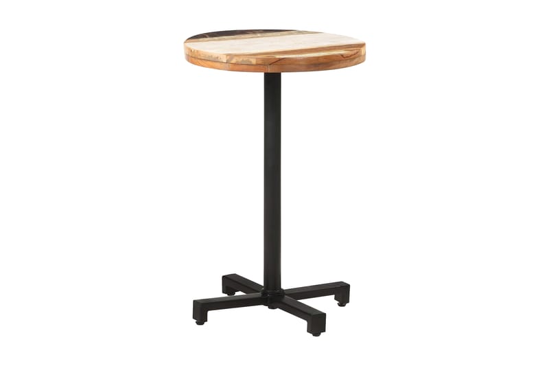 Cafébord runt Ã˜50x75 cm massivt återvunnet trä - Brun - Utemöbler - Trädgårdsbord & Utebord - Cafebord