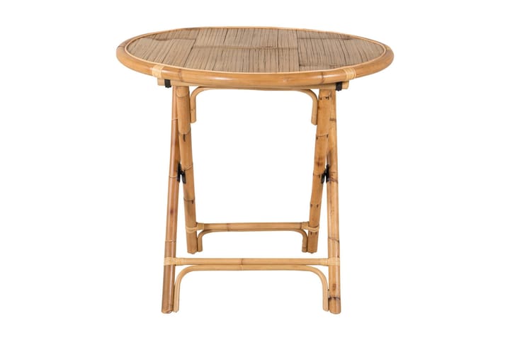 CARRIEN Cafébord Runt 80 cm Bambu - Utemöbler - Trädgårdsbord & Utebord - Cafebord