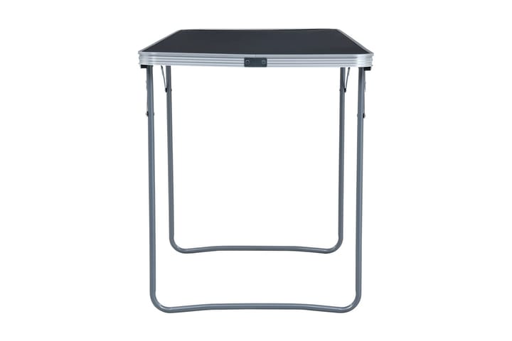 Hopfällbart campingbord grå aluminium 180x60 cm - Grå - Utemöbler - Trädgårdsbord & Utebord - Campingbord