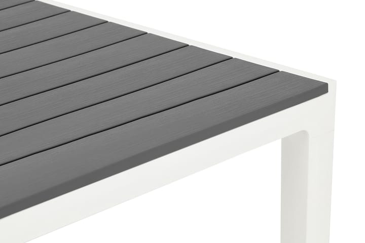 AGADIR Matbord 160 cm Grå/Vit - Utemöbler - Trädgårdsbord & Utebord - Matbord ute