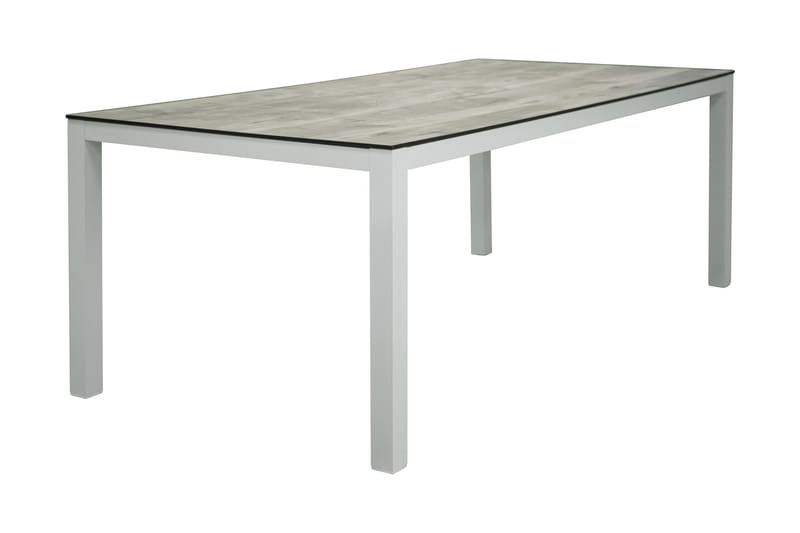 ALPACKA Matbord 205 cm Vit/Grå - Utemöbler - Trädgårdsbord & Utebord - Matbord ute