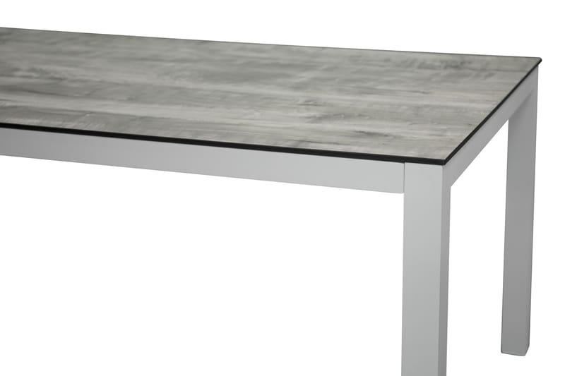 ALPACKA Matbord 205 cm Vit/Grå - Utemöbler - Trädgårdsbord & Utebord - Matbord ute