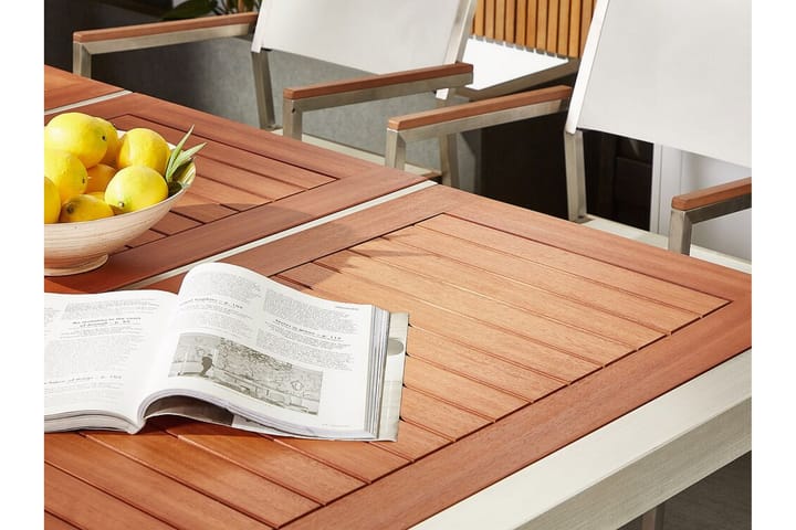 BACOLI Matbord 180 cm Brun - Utemöbler - Trädgårdsbord & Utebord - Matbord ute
