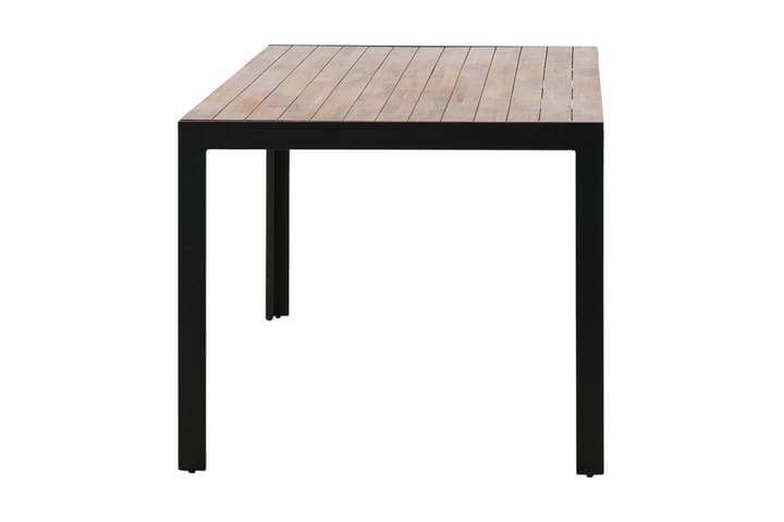 BOIS Matbord 200 cm Svart/Brun - Venture Home - Utemöbler - Trädgårdsbord & Utebord - Matbord ute