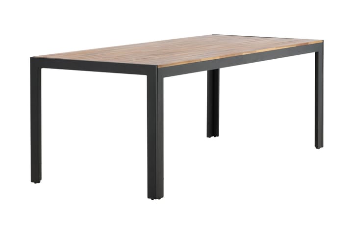 BOIS Matbord 200 cm Svart/Brun - Venture Home - Utemöbler - Trädgårdsbord & Utebord - Matbord ute