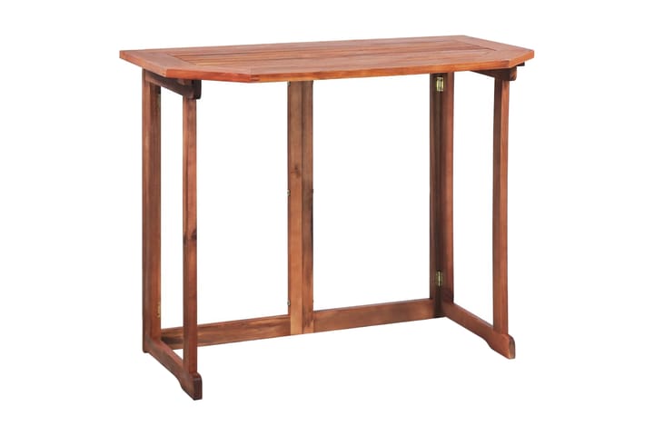 Cafébord 90x50x75 cm massivt akaciaträ - Brun - Utemöbler - Trädgårdsbord & Utebord - Matbord ute