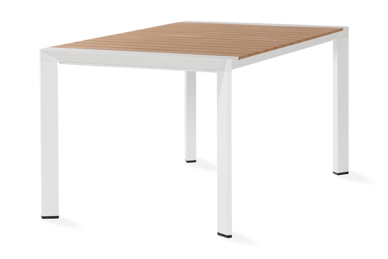 DEMPLE Matbord 150 cm Natur/Vit - Utemöbler - Trädgårdsbord & Utebord - Matbord ute