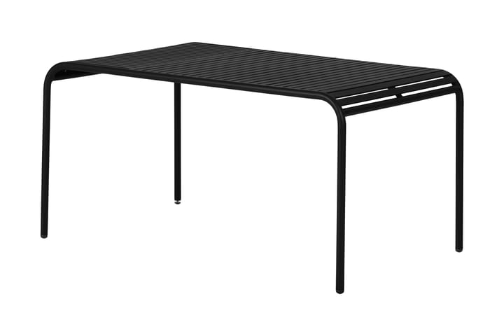 GARDENO Matbord 150 cm Svart - Utemöbler - Trädgårdsbord & Utebord - Matbord ute