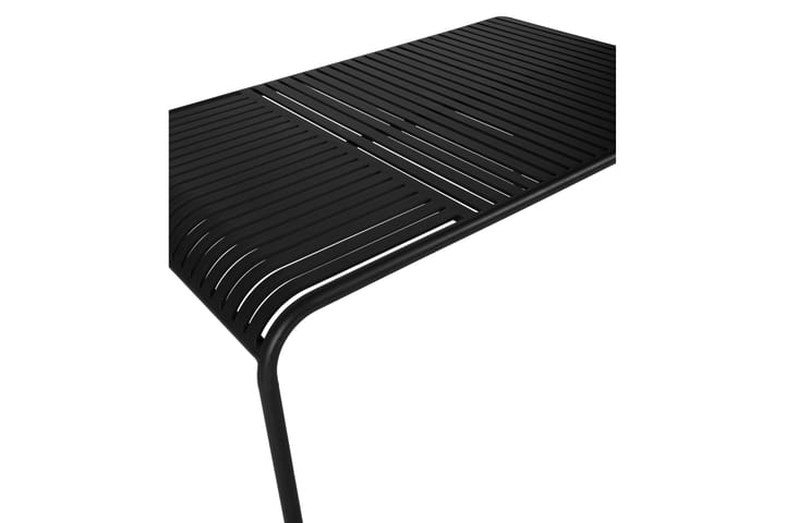GARDENO Matbord 150 cm Svart - Utemöbler - Trädgårdsbord & Utebord - Matbord ute
