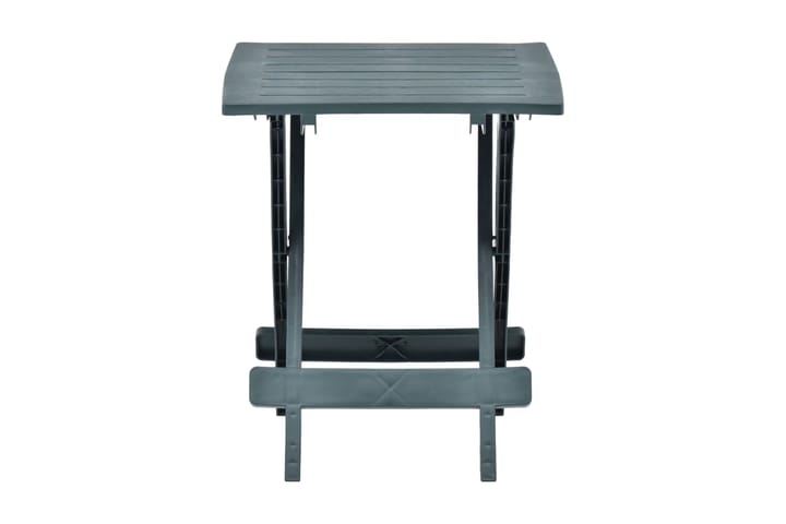 Hopfällbart trädgårdsbord grön 45x43x50 cm plast - Grön - Utemöbler - Trädgårdsbord & Utebord - Matbord ute