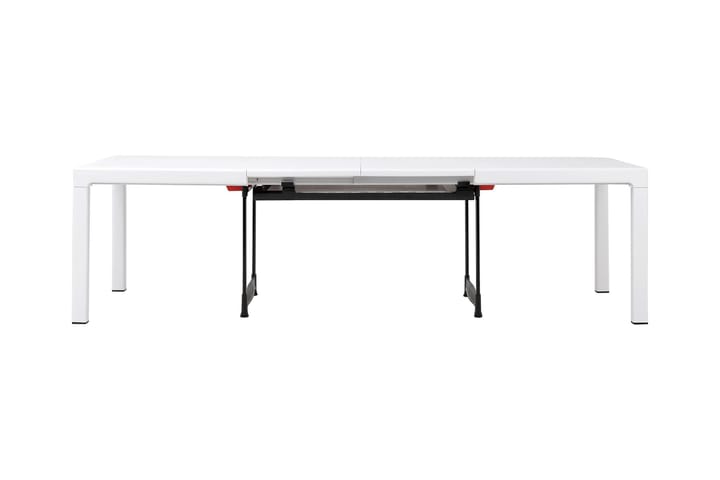 HUSOM Förlängningsbart Matbord 162 cm Vit - Utemöbler - Trädgårdsbord & Utebord - Matbord ute