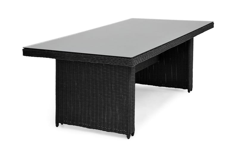 MARCUS Matbord 200x100 cm Svart - Utemöbler - Trädgårdsbord & Utebord - Matbord ute