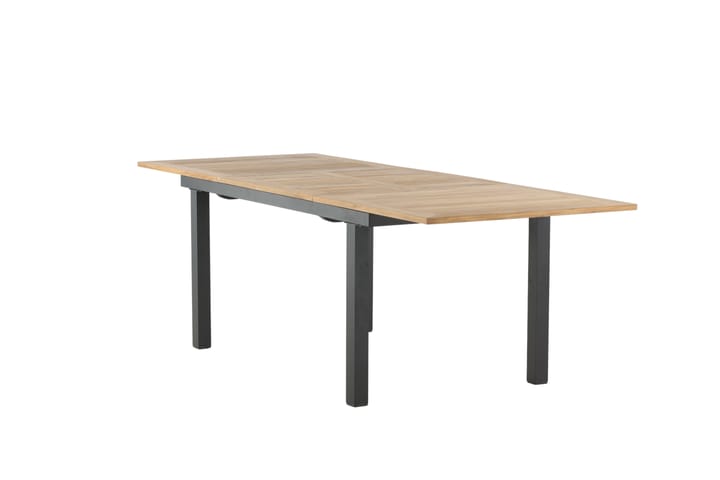 PANAMA Förlängningsbart Matbord 160-240 cm Brun/Svart - Venture Home - Utemöbler - Trädgårdsbord & Utebord - Matbord ute