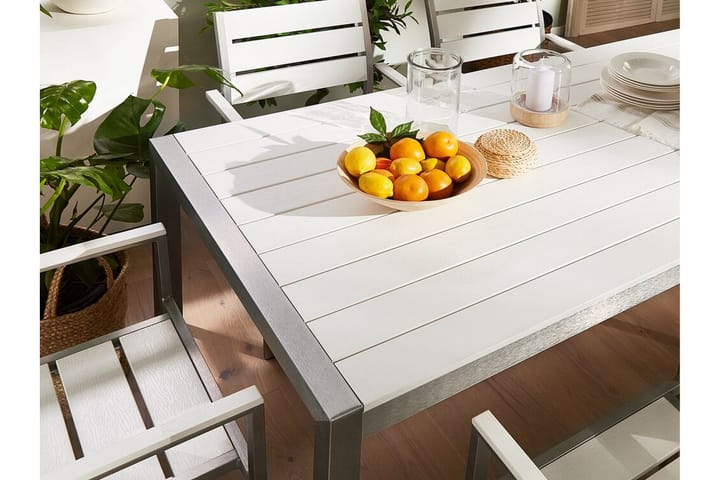 PERETA Matbord 180 cm Vit - Utemöbler - Trädgårdsbord & Utebord - Matbord ute