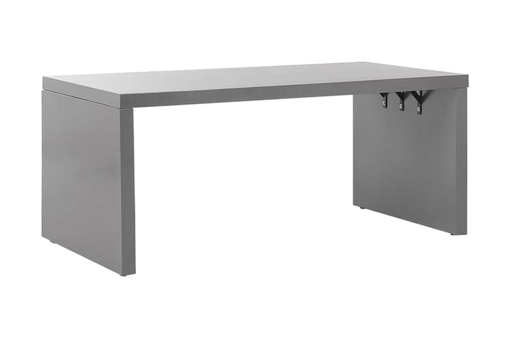 Trädgårdsbord 180 x 90 cm grå U-formad TARANTO - Grå - Utemöbler - Trädgårdsbord & Utebord - Matbord ute