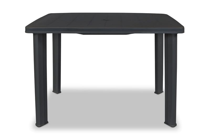 Trädgårdsbord antracit 101x68x72 cm plast - Grå - Utemöbler - Trädgårdsbord & Utebord - Matbord ute