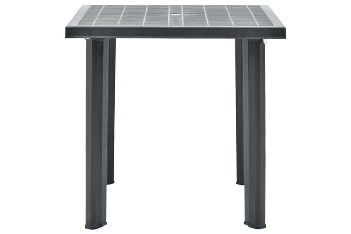 Trädgårdsbord antracit 80x75x72 cm plast - Grå - Utemöbler - Trädgårdsbord & Utebord - Matbord ute