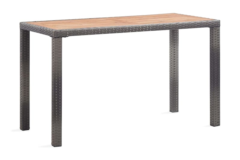 Trädgårdsbord antracit och brun 123x60x74 cm massivt akaciat - Grå - Utemöbler - Trädgårdsbord & Utebord - Matbord ute