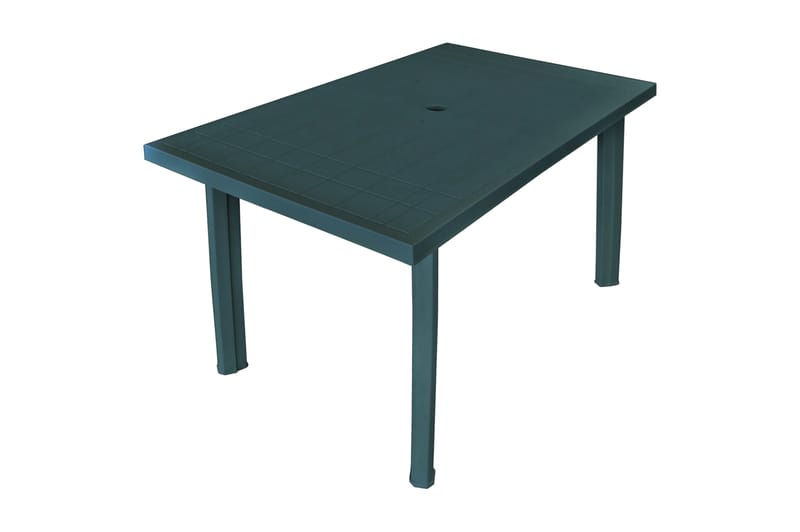 Trädgårdsbord grön 126x76x72 cm plast - Grön - Utemöbler - Trädgårdsbord & Utebord - Matbord ute