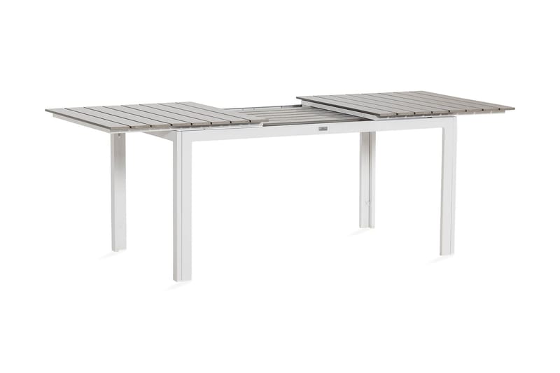 TUNIS Förlängningsbart Matbord 152-200x90 Vit/Grå - Utemöbler - Trädgårdsbord & Utebord - Matbord ute