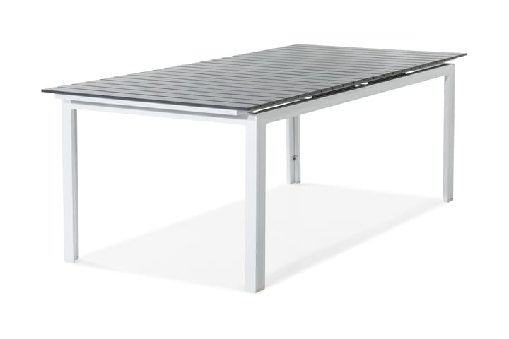 TUNIS Förlängningsbart Matbord 280 cm Vit/Grå - Utemöbler - Utebord - Matbord ute