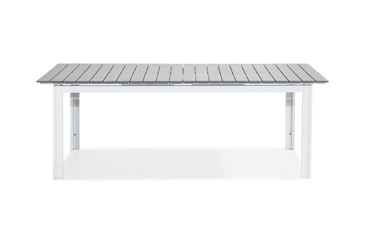 TUNIS Förlängningsbart Matbord 280 cm Vit/Grå - Utemöbler - Trädgårdsbord & Utebord - Matbord ute