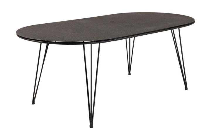 VIGGO Matbord 200 cm Grå/Svart - Utemöbler - Trädgårdsbord & Utebord - Matbord ute