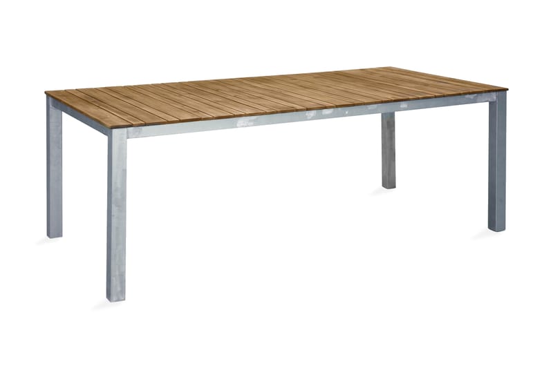 ZENIA Matbord 200 cm Silver/Brun - Venture Home - Utemöbler - Trädgårdsbord & Utebord - Matbord ute