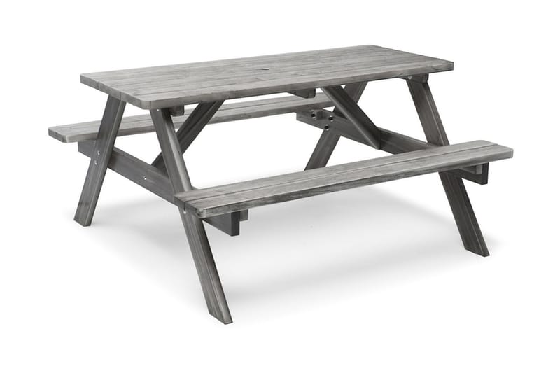 HILLERSTORP PICNIC Picknickbord A-Modell Whitewash - Utemöbler - Trädgårdsbord & Utebord - Picknickbord