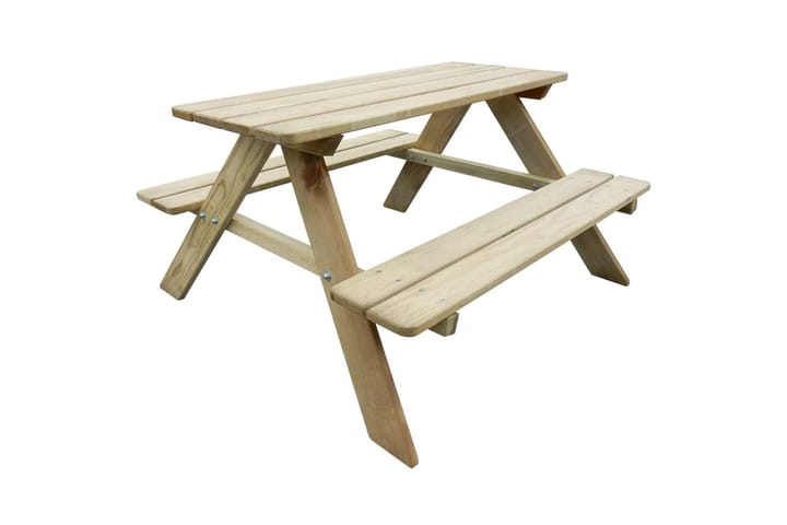 Picknickbord för barn 89x89,6x50,8 cm furu - Grön - Utemöbler - Trädgårdsbord & Utebord - Picknickbord