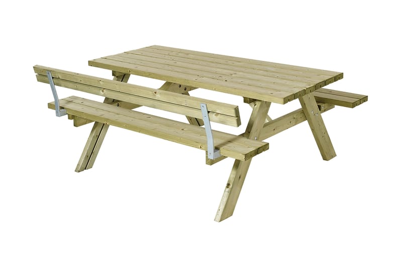 PLUS Bord- och bänkset med 1 ryggstöd - Utemöbler - Trädgårdsbord & Utebord - Picknickbord