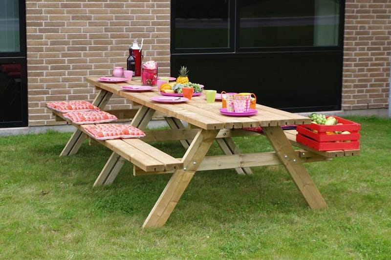 PLUS Gudrun Picknickbord med Bänk 300 - Utemöbler - Trädgårdsbord & Utebord - Picknickbord