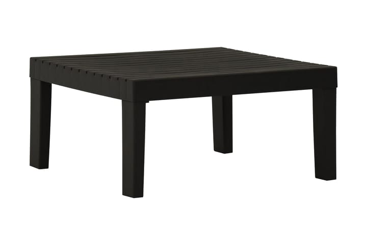 Loungebord för trädgården plast grå - Grå - Utemöbler - Trädgårdsbord & Utebord - Soffbord utomhus & loungebord