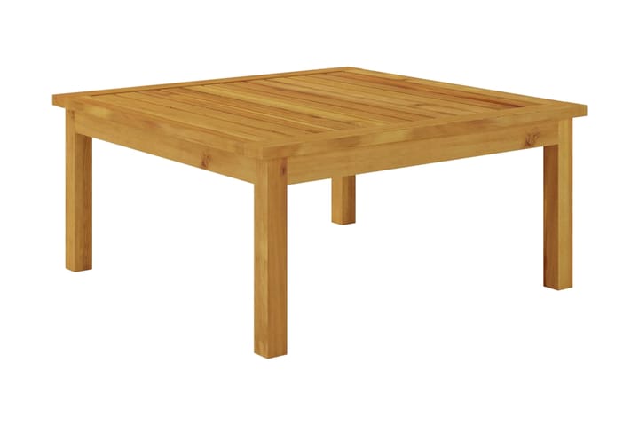 Soffbord för trädgården 63x63x30 cm massivt akaciaträ - Brun - Utemöbler - Loungemöbler