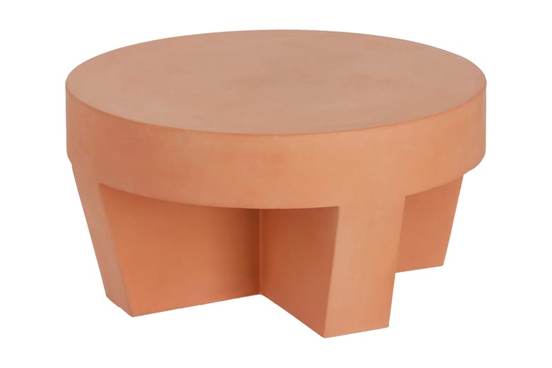 VILENA Soffbord 60 cm Terracotta/Natur - Utemöbler - Loungemöbler