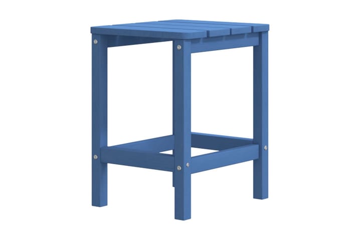 Adirondack bord aquablå 38x38x46 cm HDPE - Blå - Utemöbler - Utestolar & fåtöljer - Solstol - Däckstol