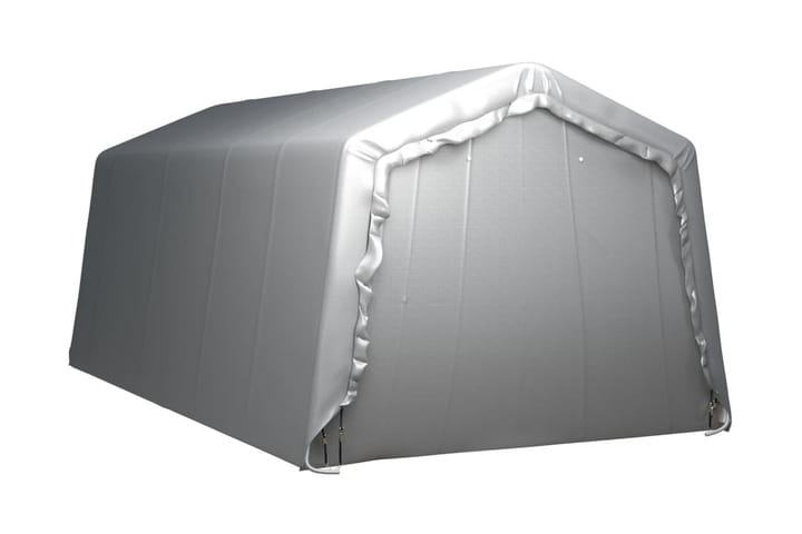 Förvaringstält 300x600 cm stål grå - Grå - Utemöbler - Utomhusförvaring - Trädgårdstält & förvaringstält - Förrådstält