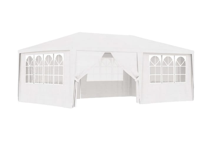 Professionellt partytält med väggar 4x6 m vit 90 g/m² - Vit - Möbler - Sovrum - Sängbord